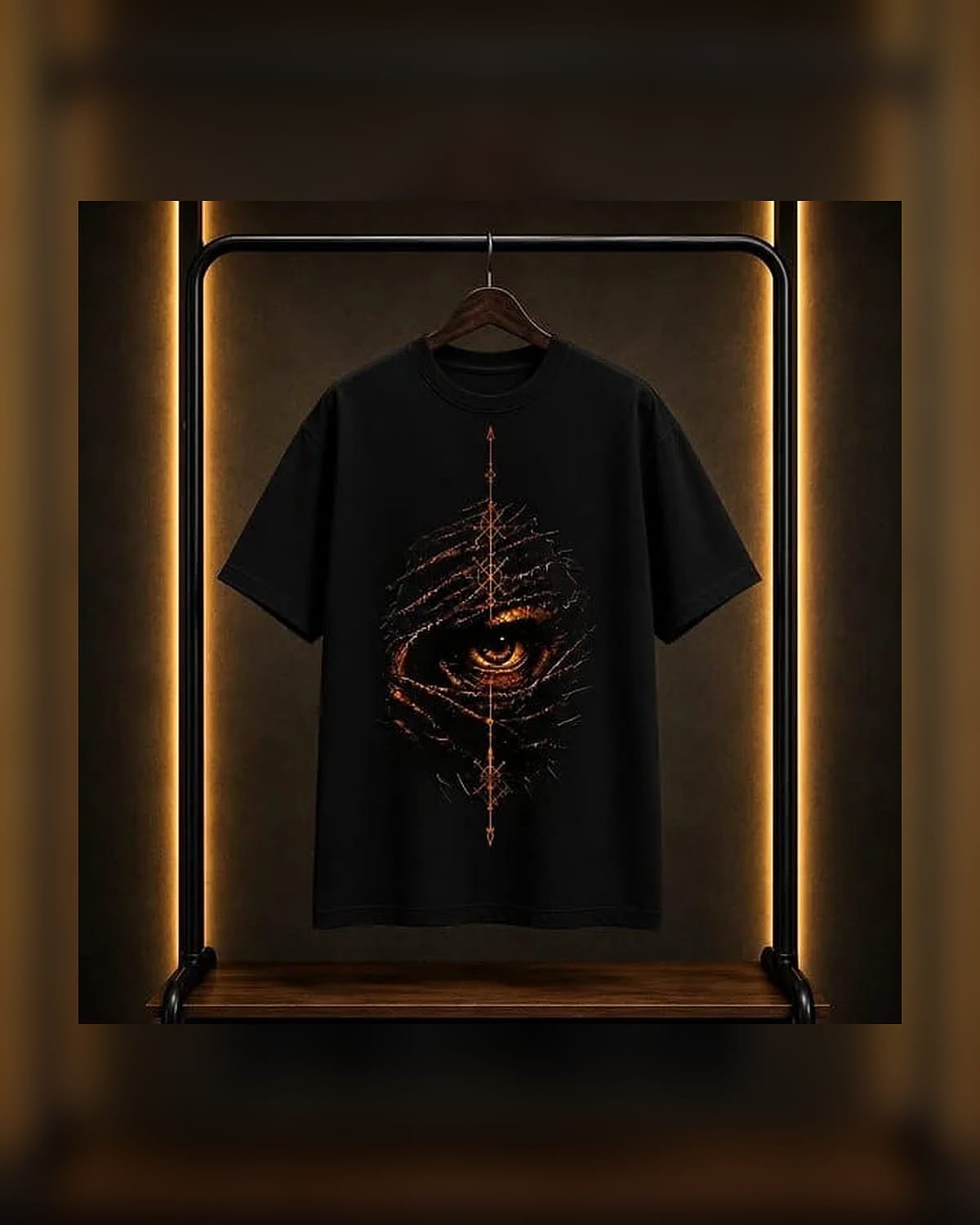 07_black_eye_tshirt_1200x1500 تيشرت العين رجالي صيفي بوليفار – أسود وأبيض - الصورة 1