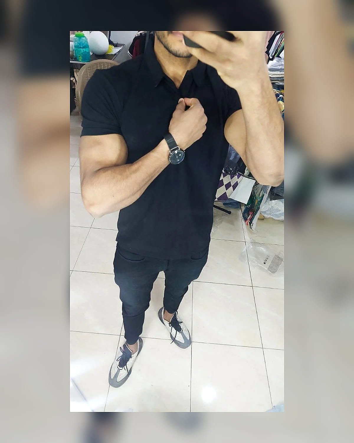 tantawy_hq_10_1200x1500 تيشيرت اسكوبا ياقة رجالي بخامة ليكرا مستوردة - الصورة 1