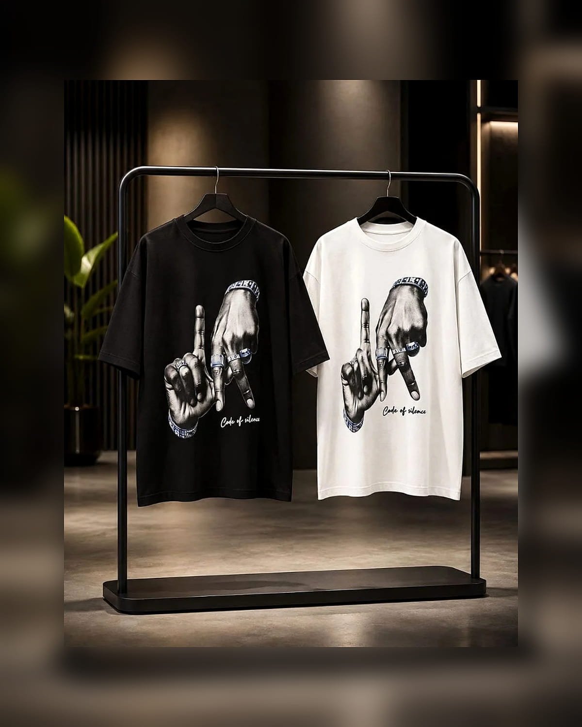 11_code_of_silence_tshirts_1200x1500 تيشرت بلاي هاند رجالي بوليفار – أسود وأبيض - الصورة 1