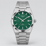 ⁦ساعة TISSOT PRX رجالي ستانلس ستيل بظهر شفاف ونافذة تاريخ⁩ - الصورة ⁦2⁩