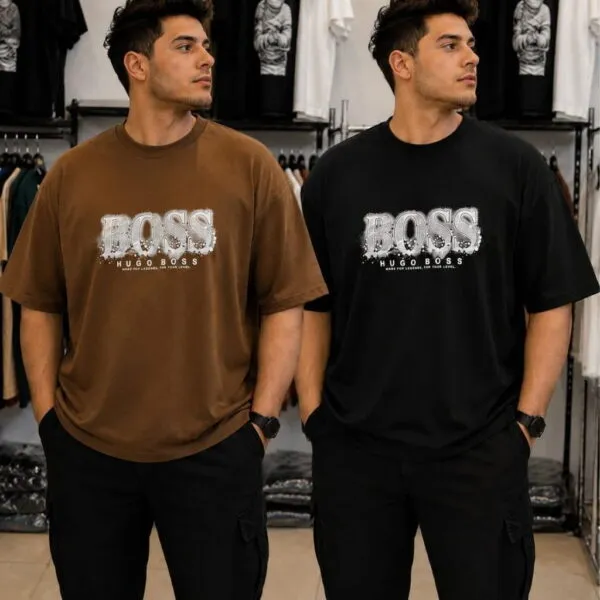 تيشرت Boss رجالي بيج سايز – بوليفار، 4XL و5XL