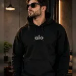 هودي ALO رجالي قطن ميلتون – أسود